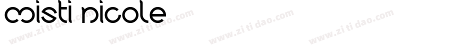 Misti Nicole字体转换